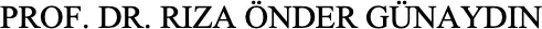 Prof. Dr Rıza Önder Günaydın logo