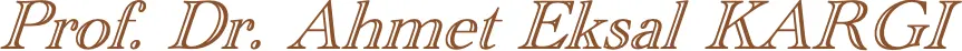 Prof. Dr Ahmet Eksal Kargı logo