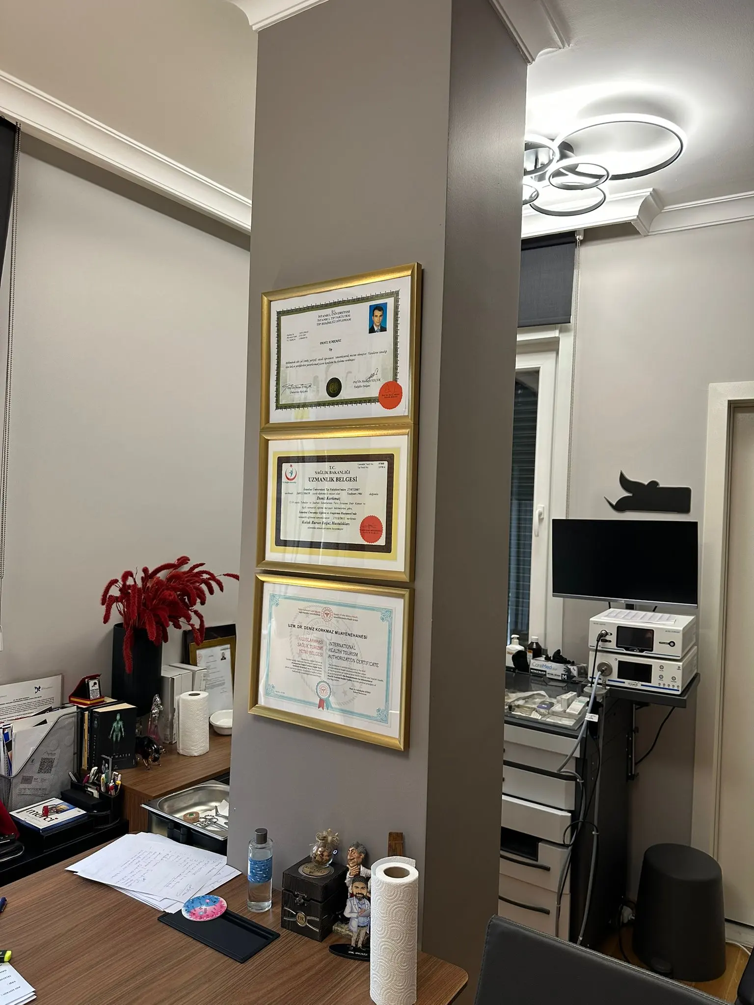 Clinic-provided photograph of Dr Deniz Korkmaz