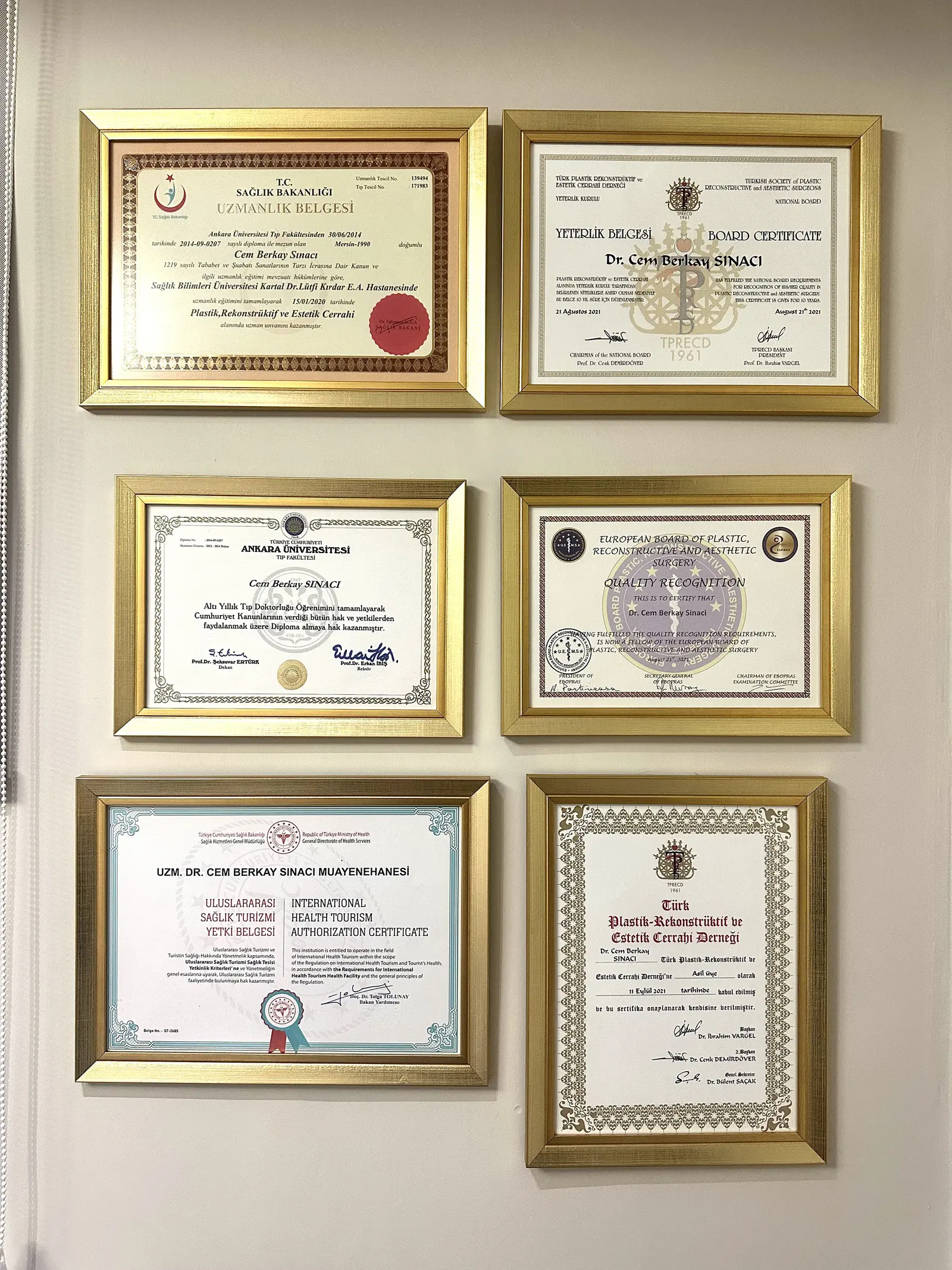 Clinic-provided photograph of Dr Cem Berkay Sınacı