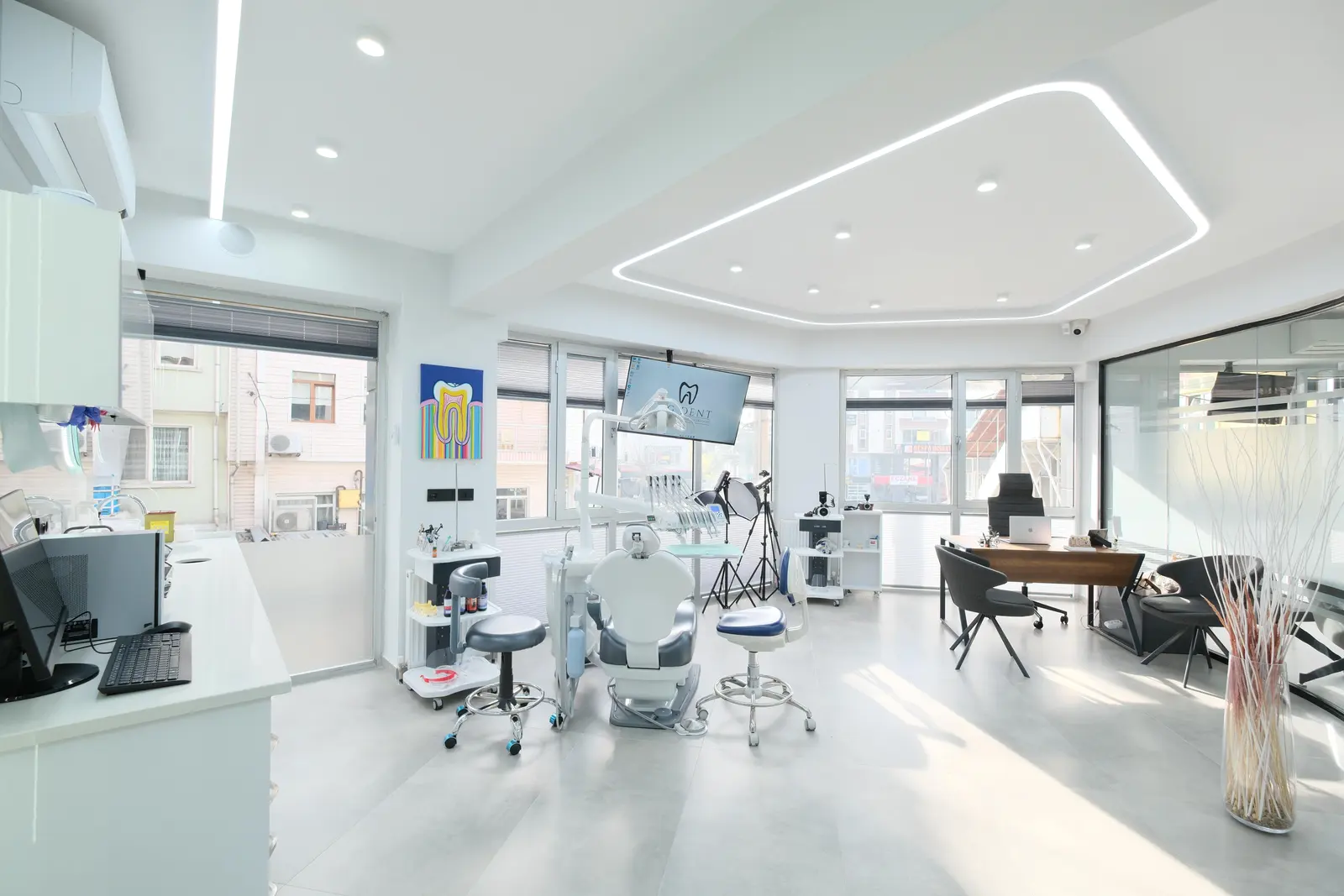 Clinic-provided photograph of M.G Dent