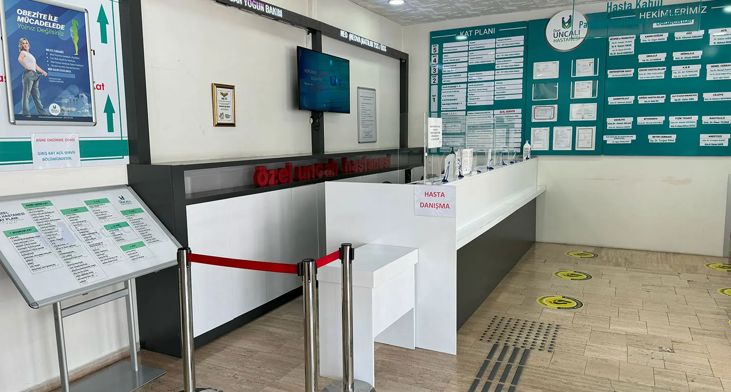 Clinic-provided photograph of Uncalı Hospital