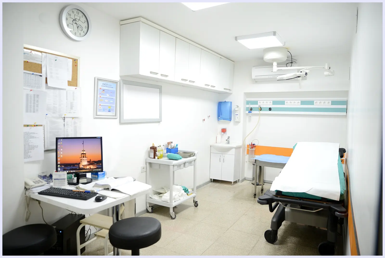 Clinic-provided photograph of EMOT Hospital