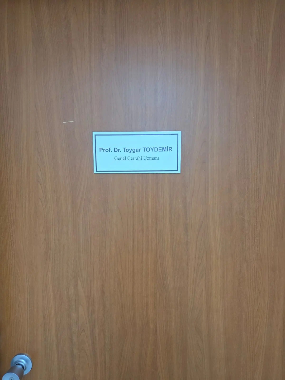 Clinic-provided photograph of Dr Toygar Toydemir
