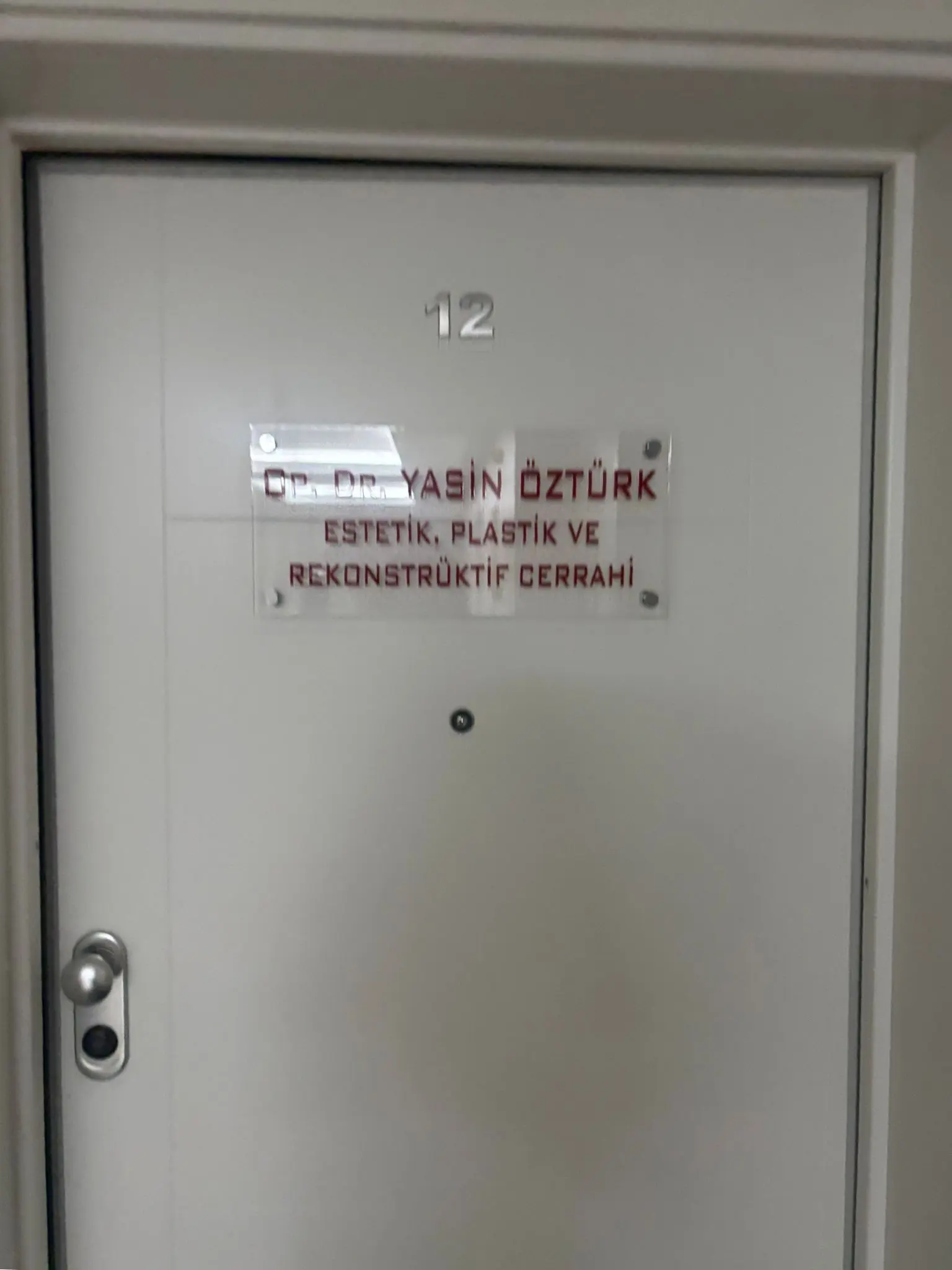 Clinic-provided photograph of Dr Yasin Öztürk
