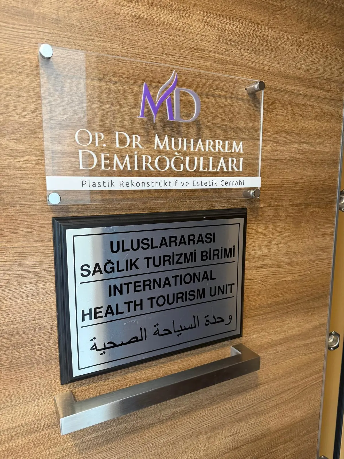Clinic-provided photograph of Dr Muharrem Demiroğulları