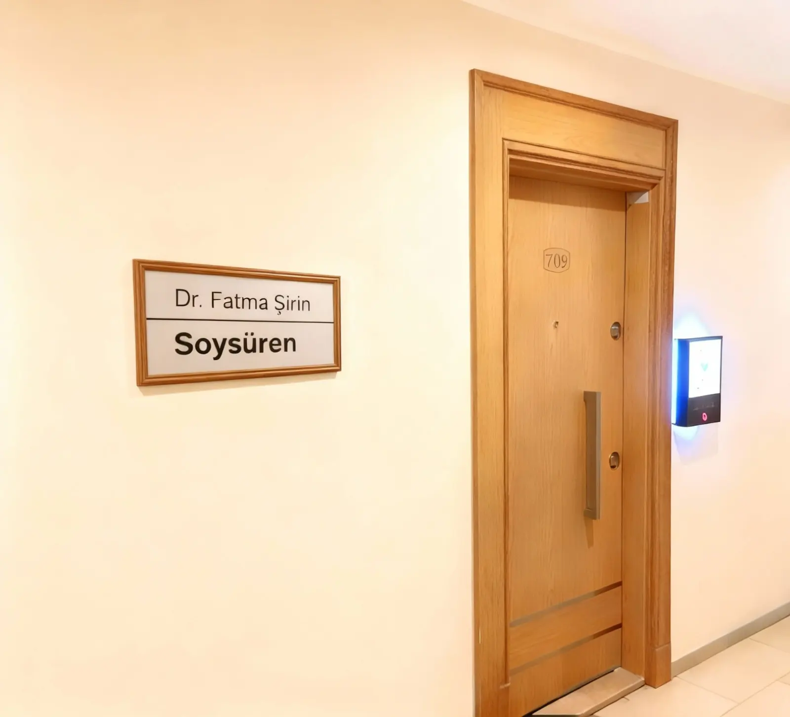 Clinic-provided photograph of Dr Fatma Şirin Soysüren