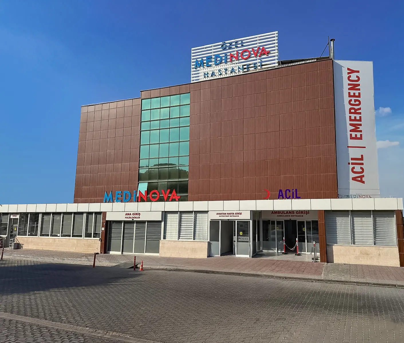 Clinic-provided photograph of Medinova Hospital