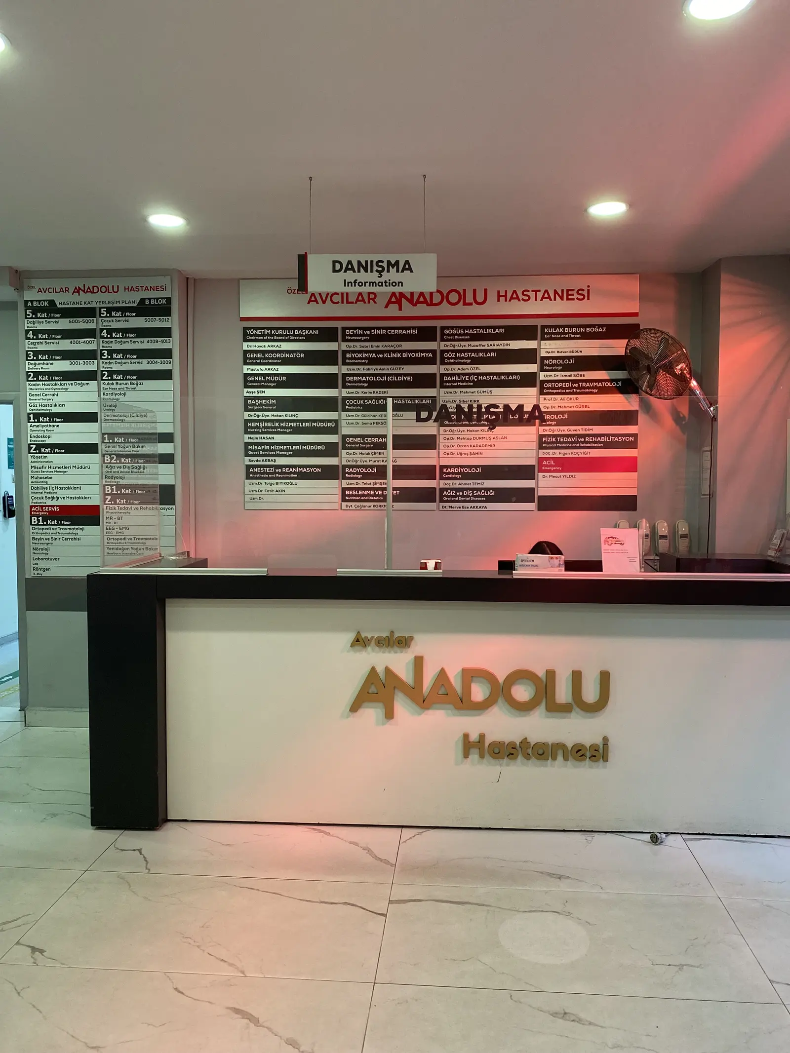 Clinic-provided photograph of Avcılar Anadolu Hospital