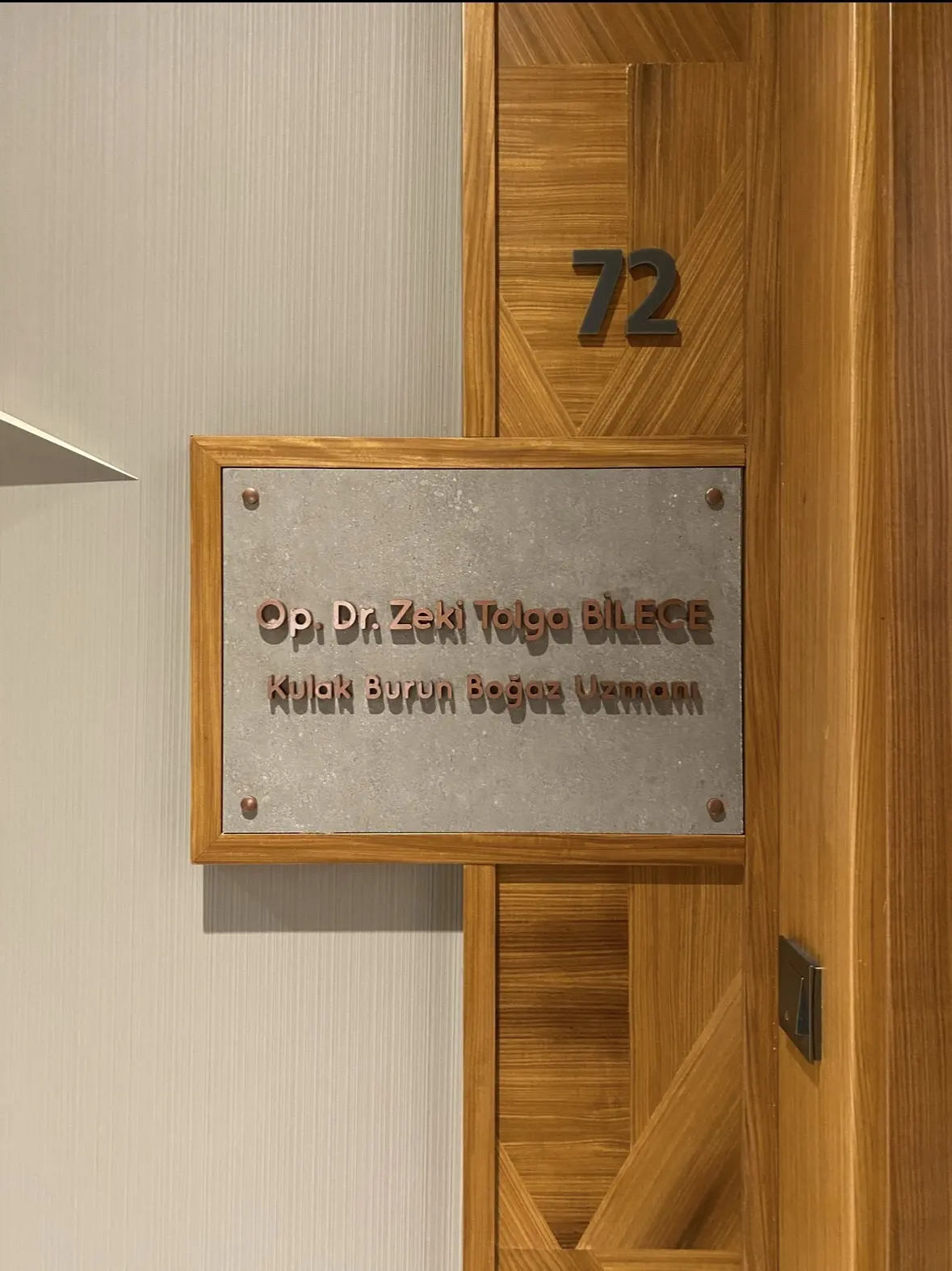 Clinic-provided photograph of Dr Zeki Tolga Bilece