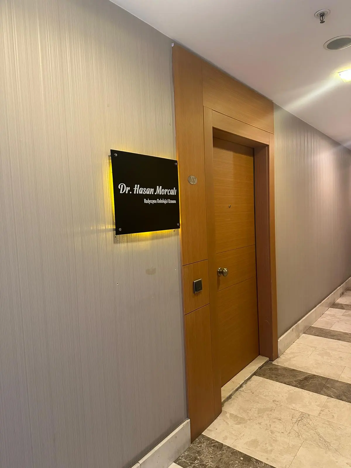 Clinic-provided photograph of Dr Hasan Morcalı