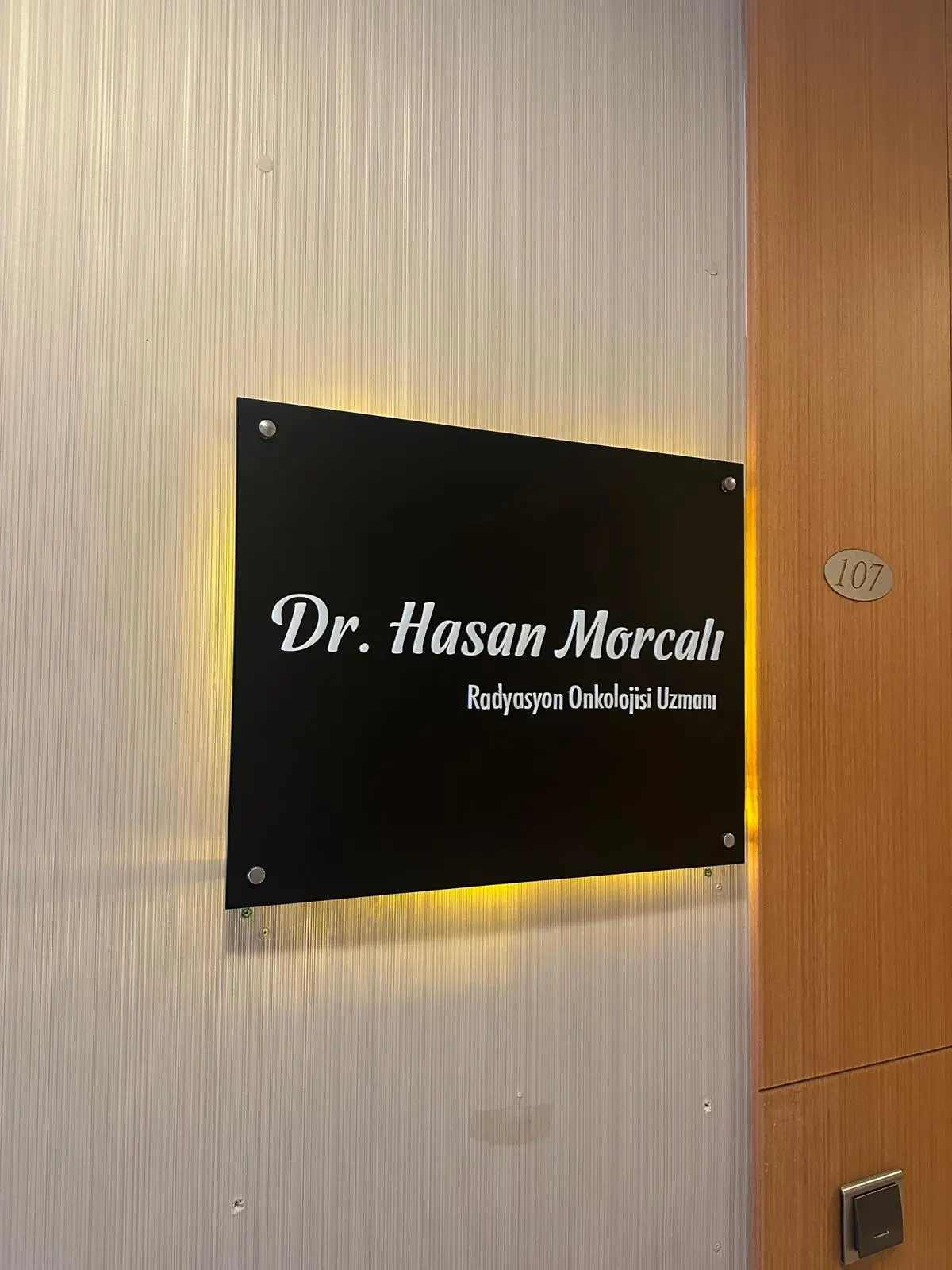 Clinic-provided photograph of Dr Hasan Morcalı