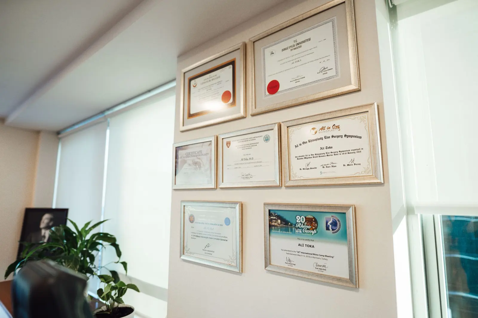 Clinic-provided photograph of Dr Ali Toka