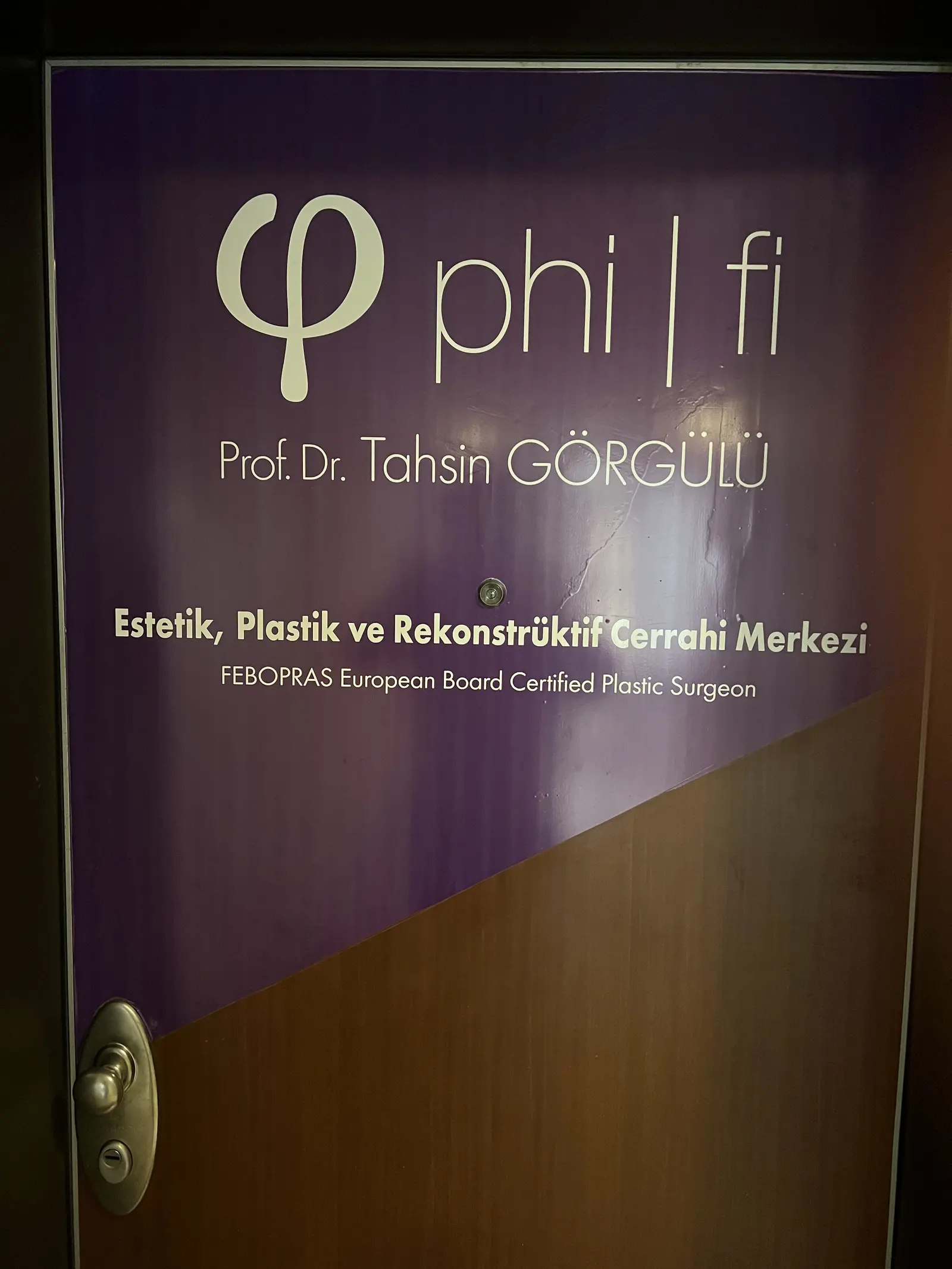 Clinic-provided photograph of Dr Tahsin Görgülü
