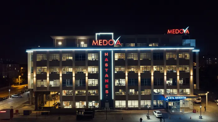 Clinic-provided photograph of Medova Hospital