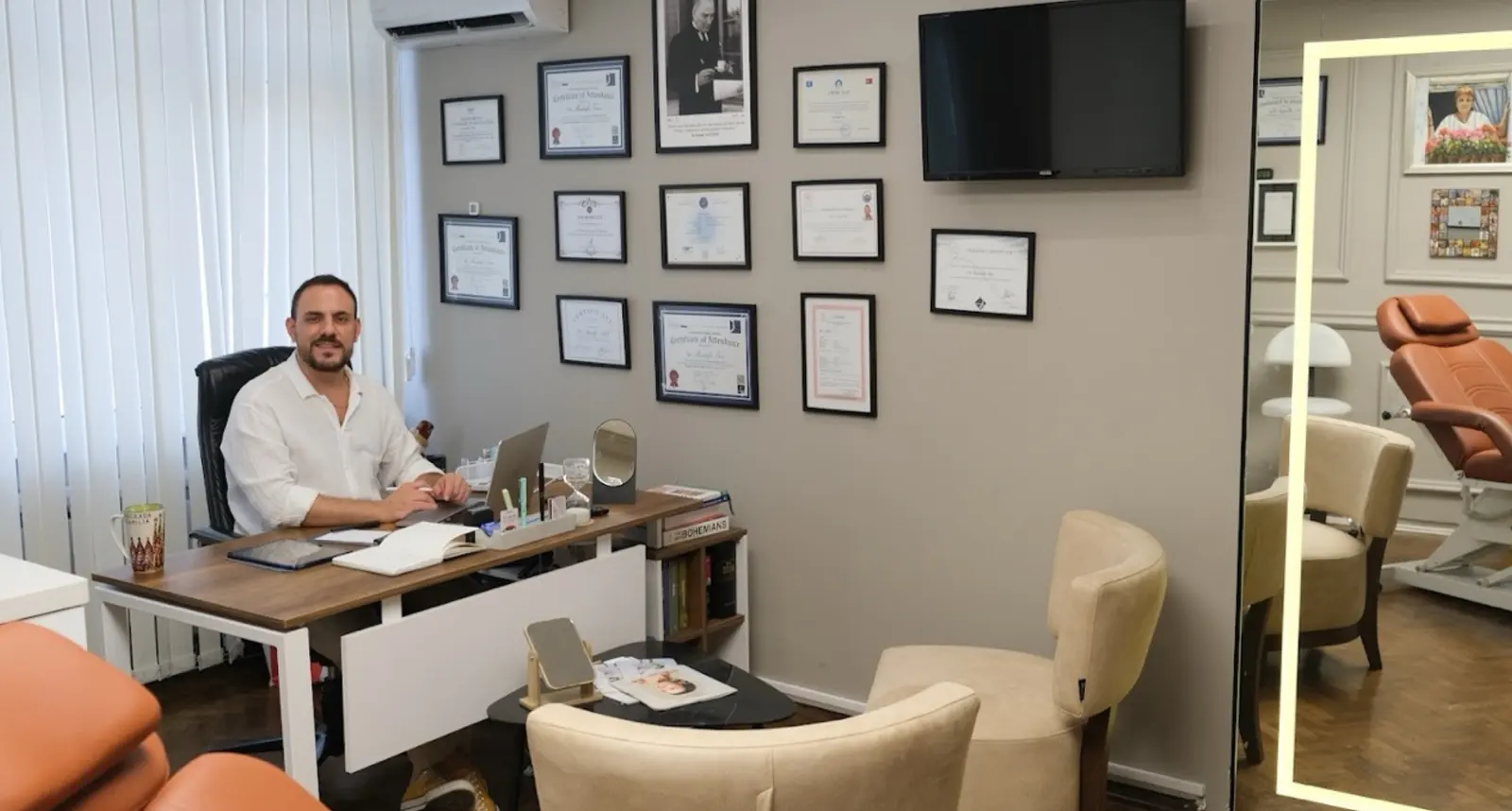 Clinic-provided photograph of Dr Mustafa Tan