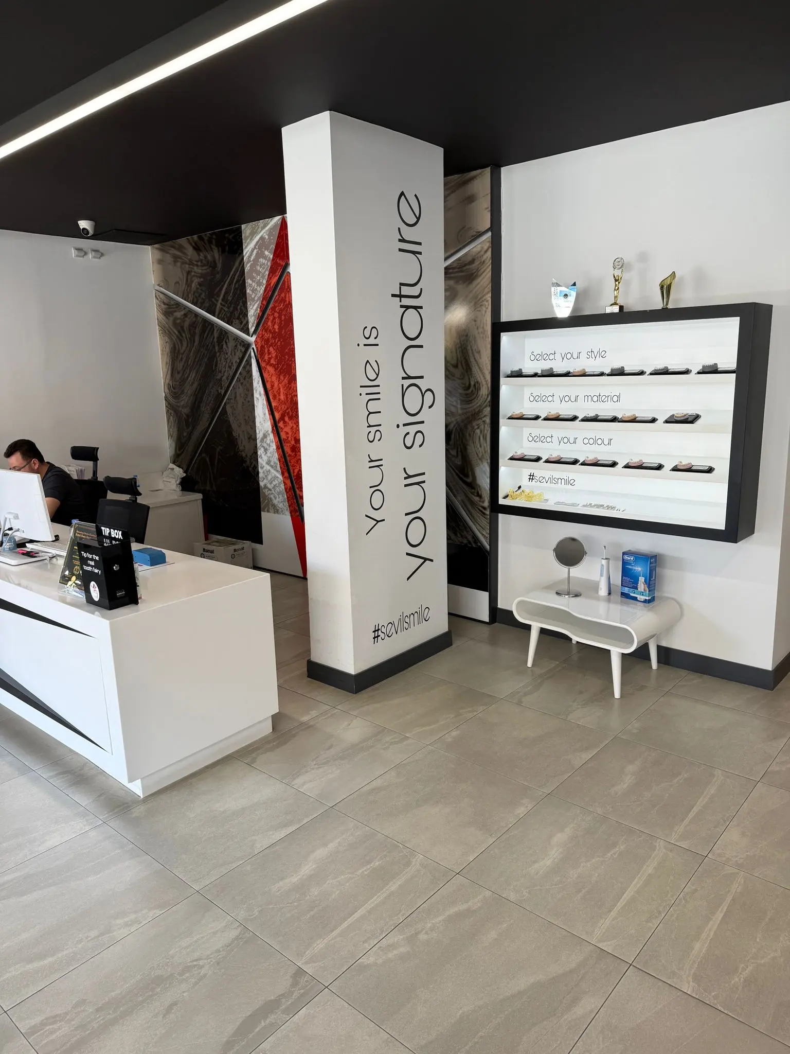 Clinic-provided photograph of Sevil Smile Studio